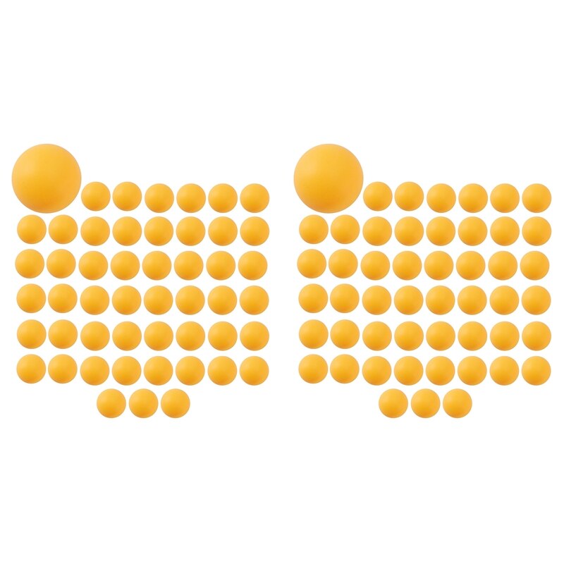 100-프리미엄 탁구공 고급 훈련 테이블 공, 경량 내구성 이음매 없는 오렌지 팩
